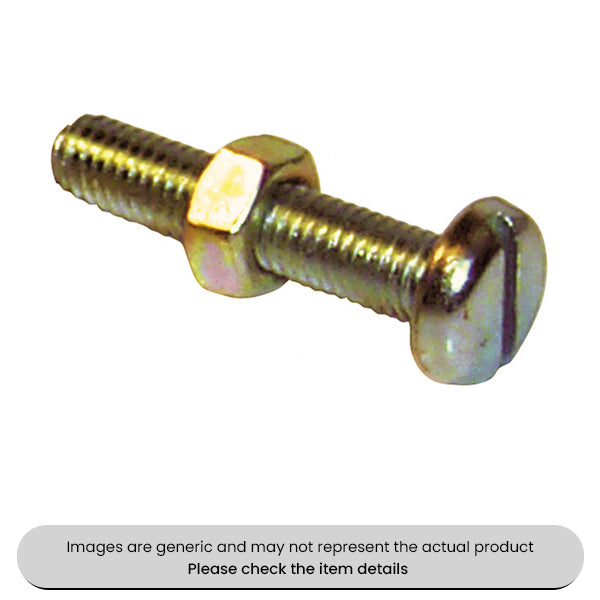 Zinc Plated Steel Machine Screws And Nuts Pan Head Assorted Box 300 Pairs