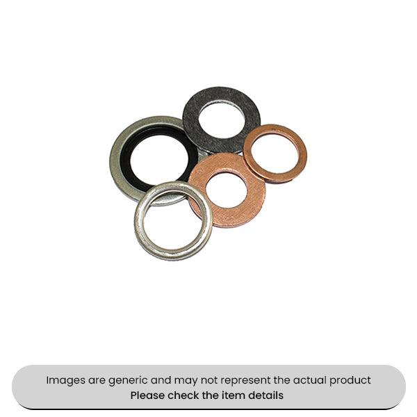 Copper Aluminium Bonded Seal Sump Plug O-Rings Washers Assorted Box 90pcs