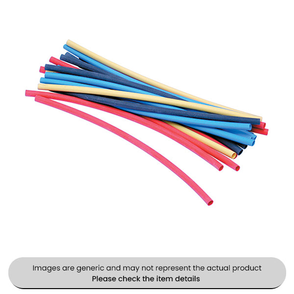 Multi Colour Heat Shrink Tubing 4.8X200MM Lengths Polyolefin Shrink Pack Qty 48
