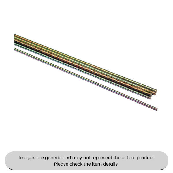Zinc Plated Threaded Bars 1M Lengths 6-12M Metric & Long Lengths Pack Qty 5