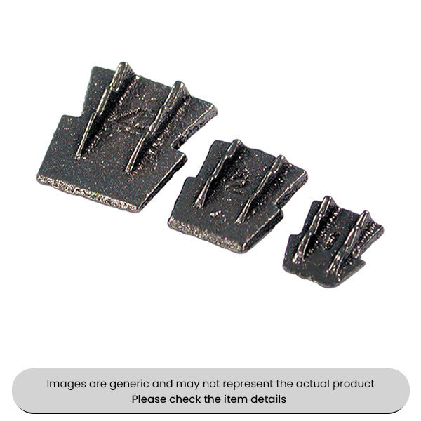 Hammer Wedges Metal No. 1, 2, 3, 4 Size Pack Qty 20