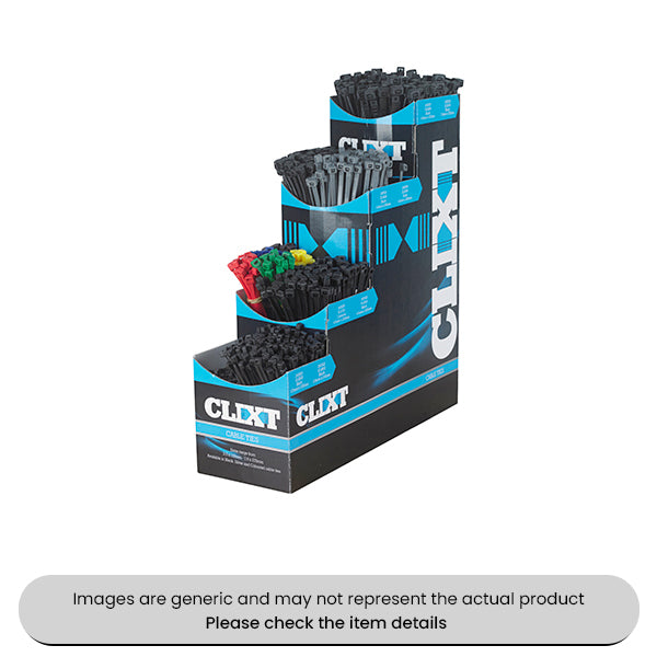 Cable Tie Dispenser Box Complete with Cable Ties Pack Qty 1000