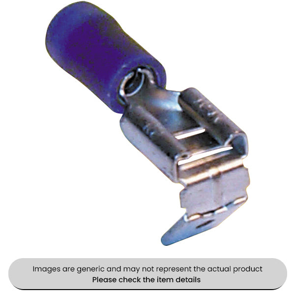 Male Blue Piggy Back Terminals & Connectors 6.3MM Pack of 100