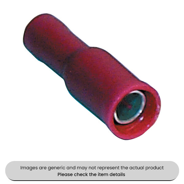 Female Red Receptacle Sockets 4MM Terminals & Connectors Pack Qty 100