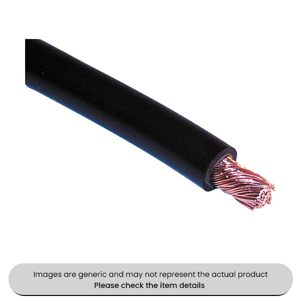 Black Mains & Auto 4 MM², Single Core 35AMP, 30M Length Cable Pack Qty 1