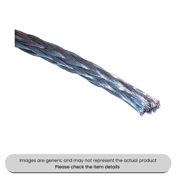 Braided Earth Cable Light Duty 25MM² 10M Length Pack Qty 1
