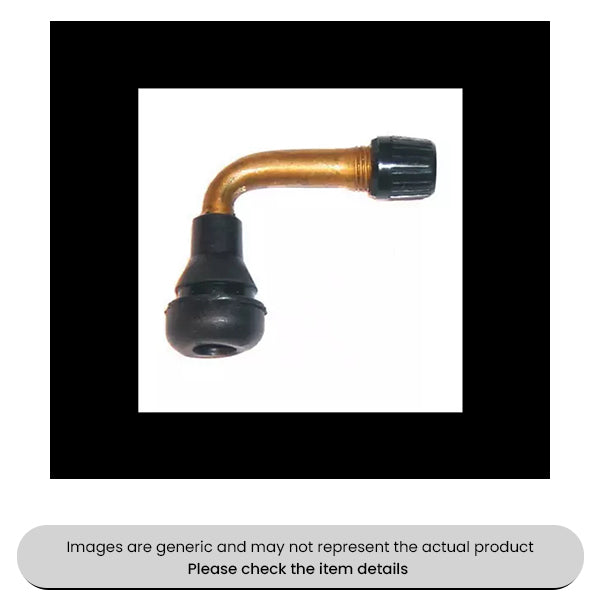 Angled Motorcycle Valve Snap-in Rubber Metal 11.5 33mm Pack Qty 10