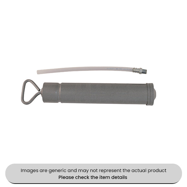 Oil Suction Gun Galvanized Zinc End Caps 350MM Flexible Hose Pack Qty 1