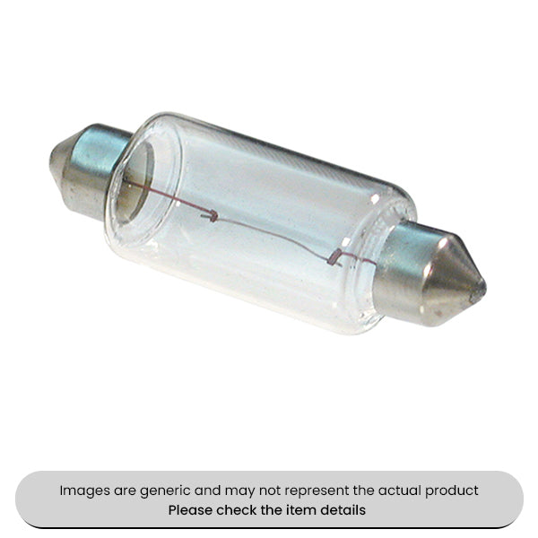 Festoon Bulbs SV8, 5-8, 15MM Diax43MM, 24V, 21W Pack Qty 10
