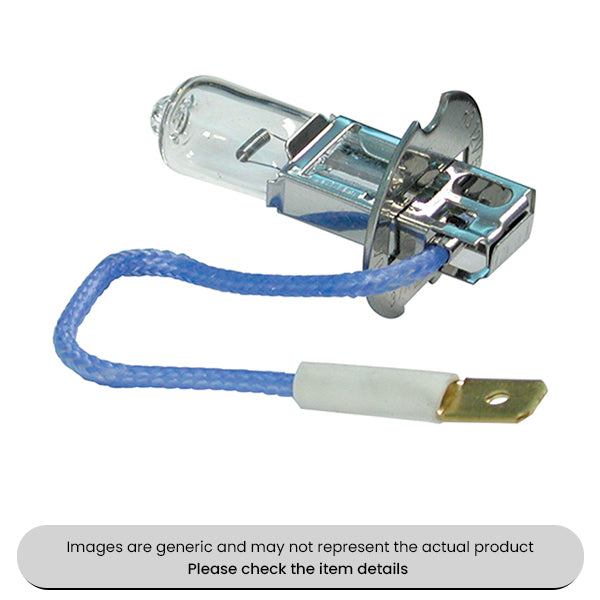 Halogen Headlight Bulbs H3 Cap PK22s, 12V, 100W for Off-road Use Pack Qty 1