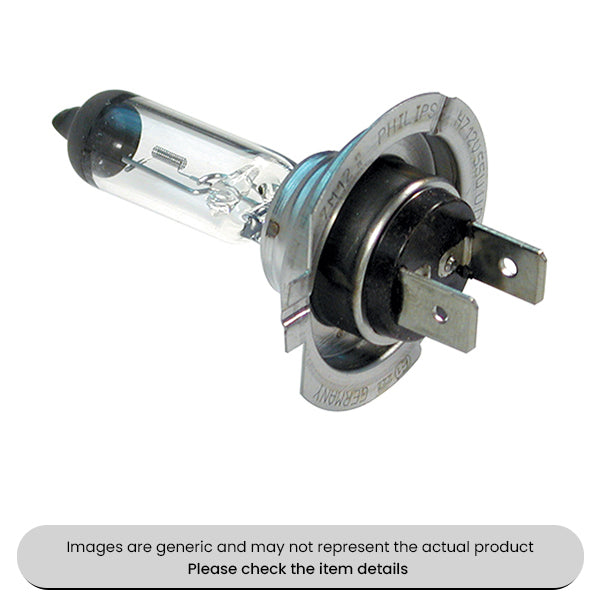 Tungsten Halogen Headlight Bulbs Xenon H7 Cap PX26d, 12V, 55W Pack Qty 2