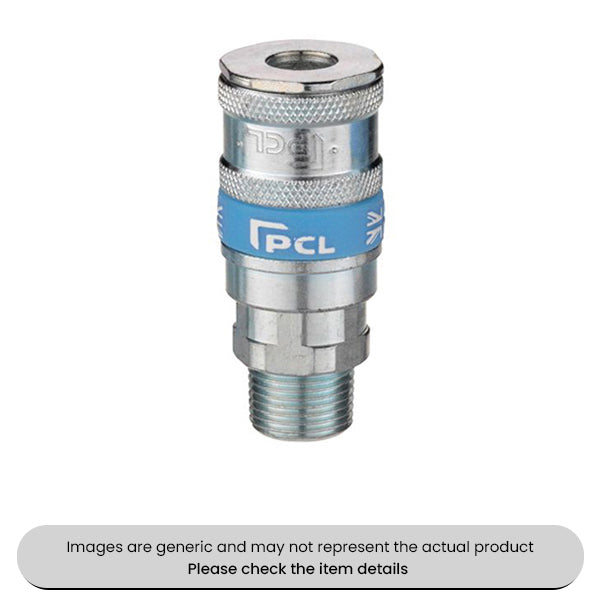 Male Taper PCL Vertex Couplings 1/4" BSP Pack Qty 3
