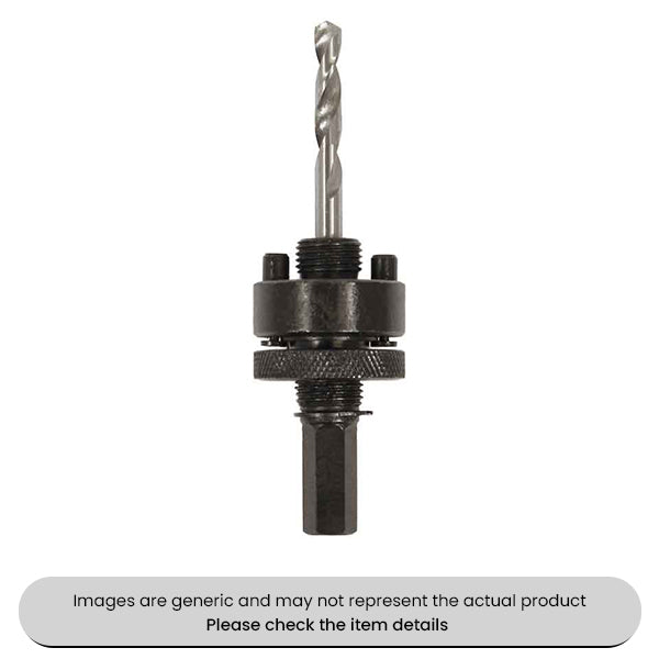 Hole Saw Arbors & Pilot Drill Bits 7/16" Hex, 32-152MM Pack Qty 1