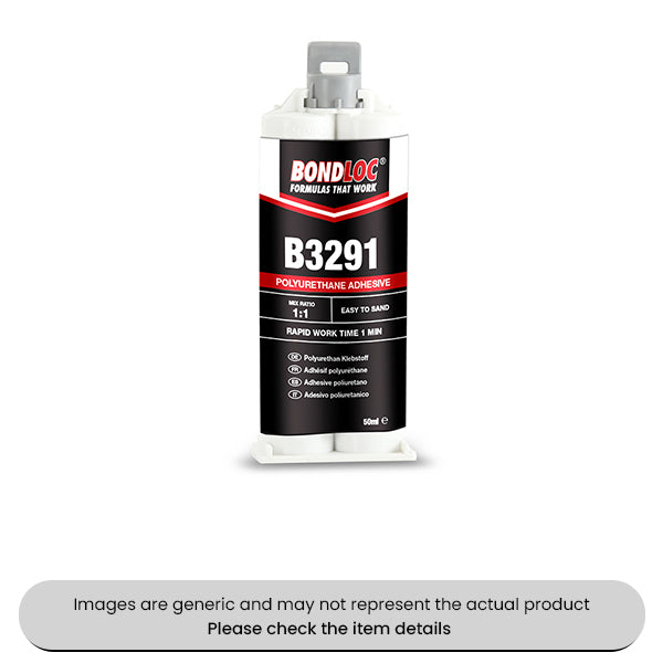 Black Polyurethane Adhesive 1 Minute 50ML Syringe Pack Qty 2