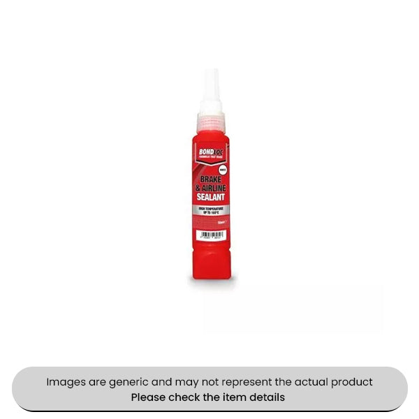 White Universal Bondloc Brake & Airline Sealant 50ML Pack Qty 1