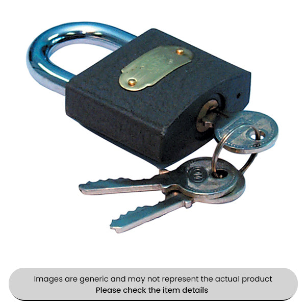Hardened Shackle Padlocks Iron Body 63MM With 3 Keys Pack Qty 1