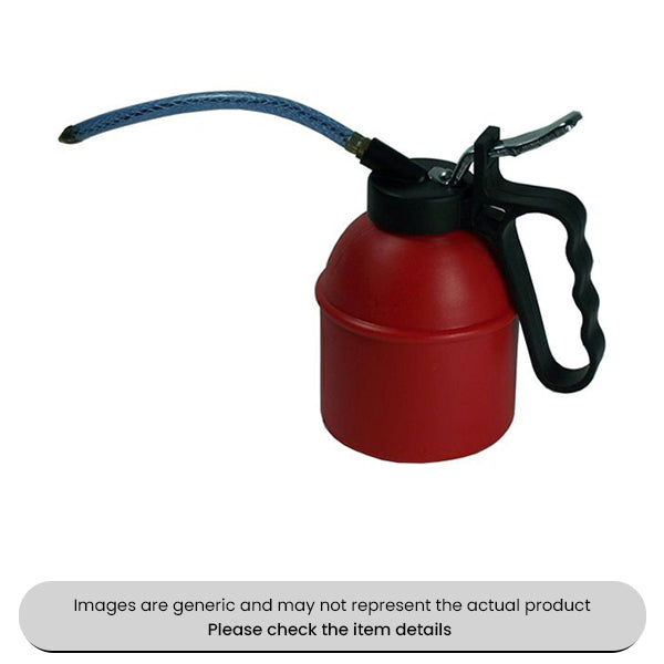 Oil Can Polythene Body & Steel Pump 500ML With Flexible Spout Pack Qty 1