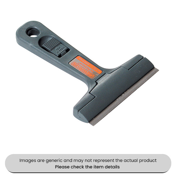 Deluxe Window Scraper 100MM Metal Blade For Heavy Duty Use Pack Qty 1