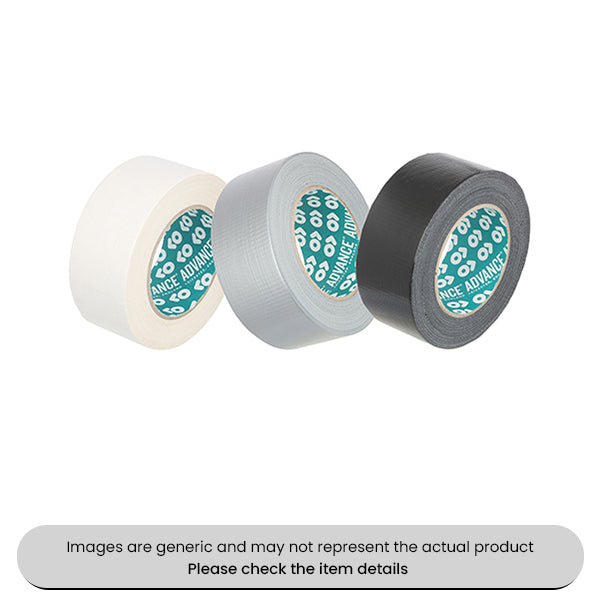 Black Advance Gaffer AT169 Cloth Tape 50M Rolls Pack Qty 2