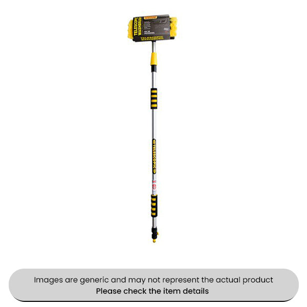 Vehicle Wash Brush Extendable 2M Handle Replacement Head L25XW9XD18 Pack Qty 1