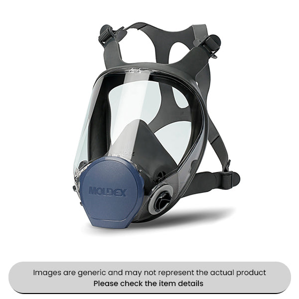 Large Full Face Mask 9000 Series Panoramic Lens Lightweight Pack Qty 1