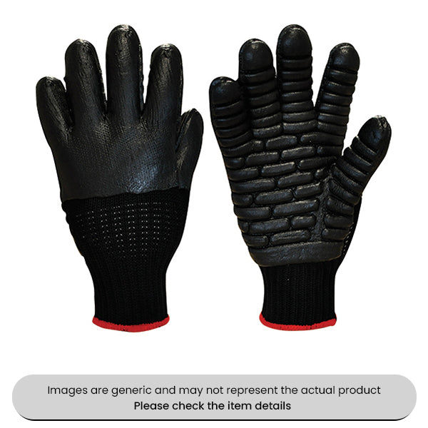 Large Tremor Low Gloves With Soft Knitted Seamless Liner Pack Qty 1