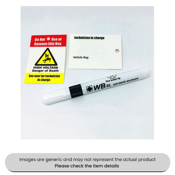 Reusable Car Key Lockout Tags 50X70mm Pack Qty 10