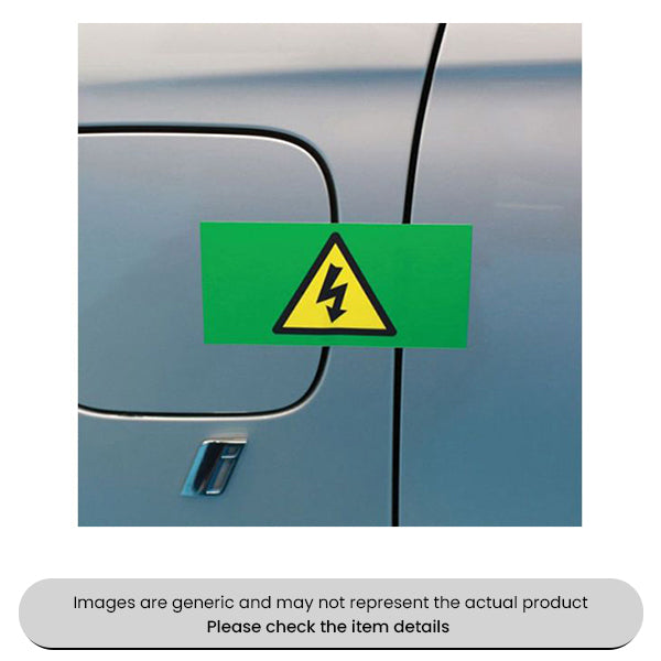 High Voltage Reusable Stickers 100x140mm Pack Qty 1