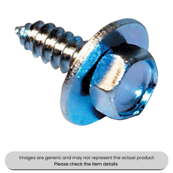 Zinc Plated Acme Screws Hexagon Head With Captive Washers 10X3/4" Pack Qty 100