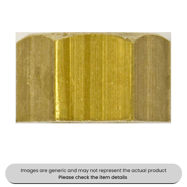 Brass Manifold Nuts Imperial 3/8" UNF Pack Qty 50