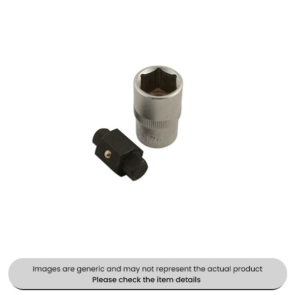 Oil Service Socket 17MMX1/2"D & 8X10MM Square Removal Tool Pack Qty 1