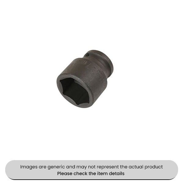 Chrome Molybdenum Impact Socket 27MM Single HexX1/2"DR Pack Qty 1