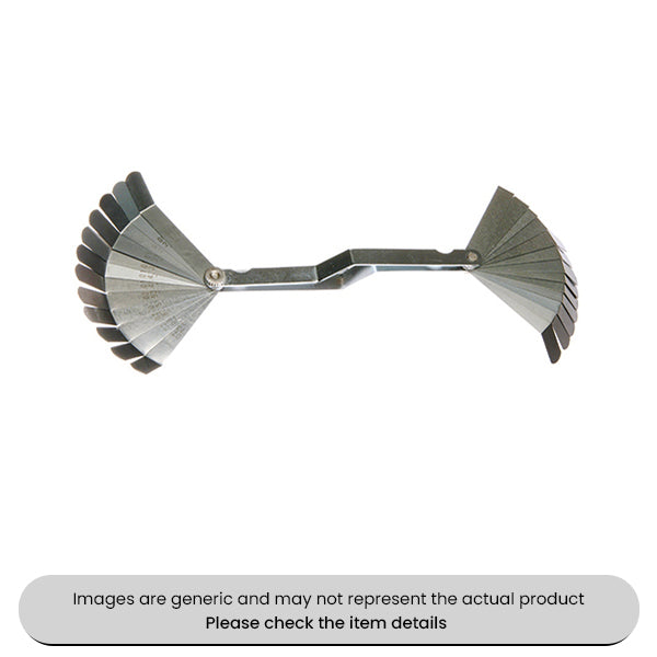 Feeler Gauge Metric & Imperial 0.0152-0.737mm 26 Blades Pack Qty 1