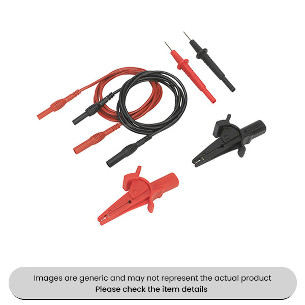 Automotive Test Lead & Crocodile Clip Set 1.35M Pack Qty 1