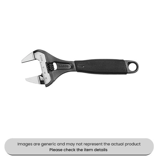 Wide Jaw Thin Adjustable Wrench 205X38 Pack Qty 1