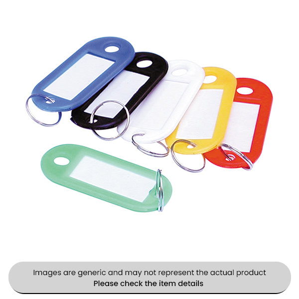 Black, Blue, Green, Red, White & Yellow Key Indicators with Rings Pack Qty 48