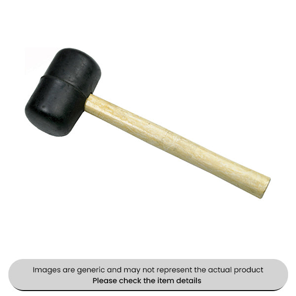 Wooden Handle Rubber Mallet 16OZ Pack Qty 1