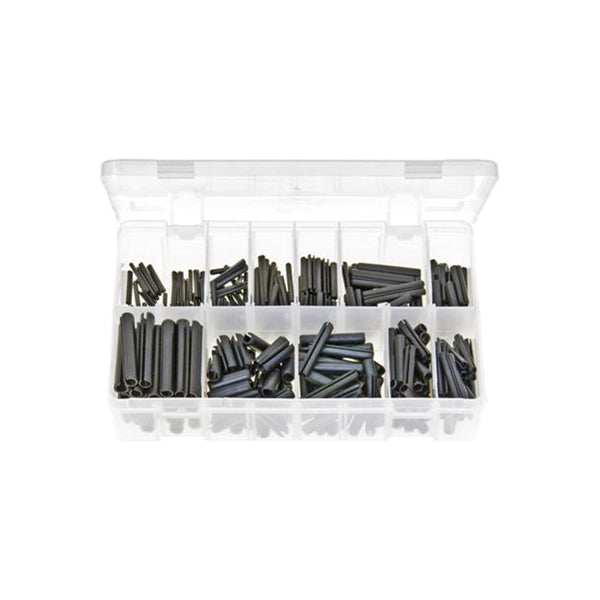 Spring Roll Pins Assortment - Black Imperial, Box of 300 Pieces, 11 Sizes (3/32" x 1" to 5/16" x 2") Box of 300 Pieces