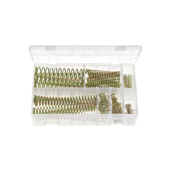 Compression Springs Assortment - Box of 70 Pieces, 10 Sizes (21.2x8.9mm to 124x16mm) Box of 70 Pieces