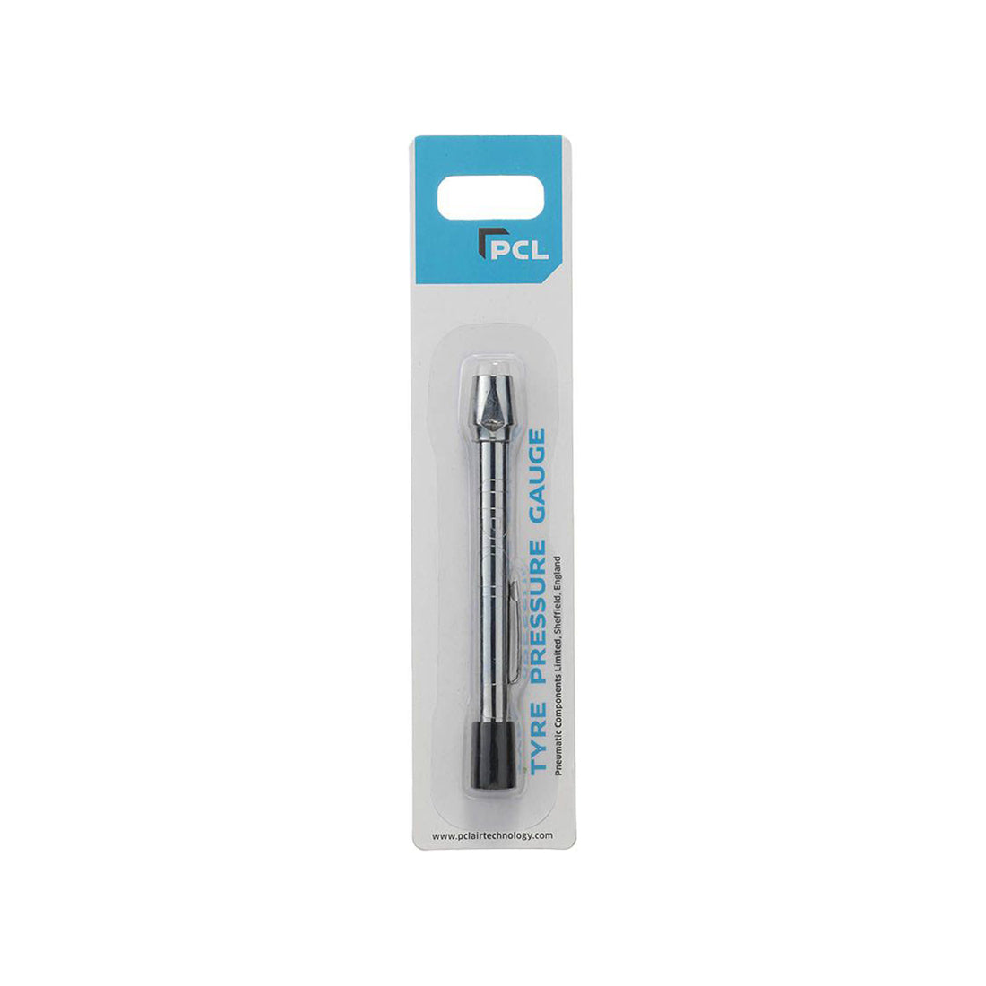 PCL Tyre Pressure Gauge Pocket Type In-Line Head 0.5–3.4 bar 6–50 psi Qty 1