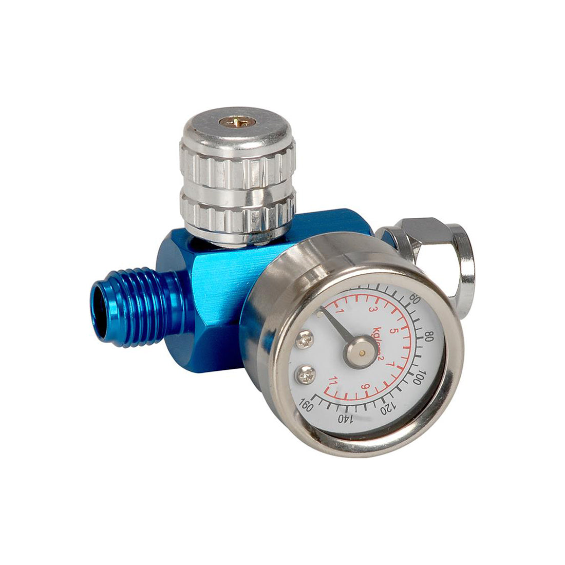 Air Regulator/Gauge - 1/4" BSP Inlet, 7–114 PSI Range, Compact & Lightweight Qty 1