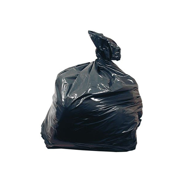 Black Refuse Sacks - 16" x 29" x 34", 120 Gauge / 30.5 Micron, General Refuse Pack of 100
