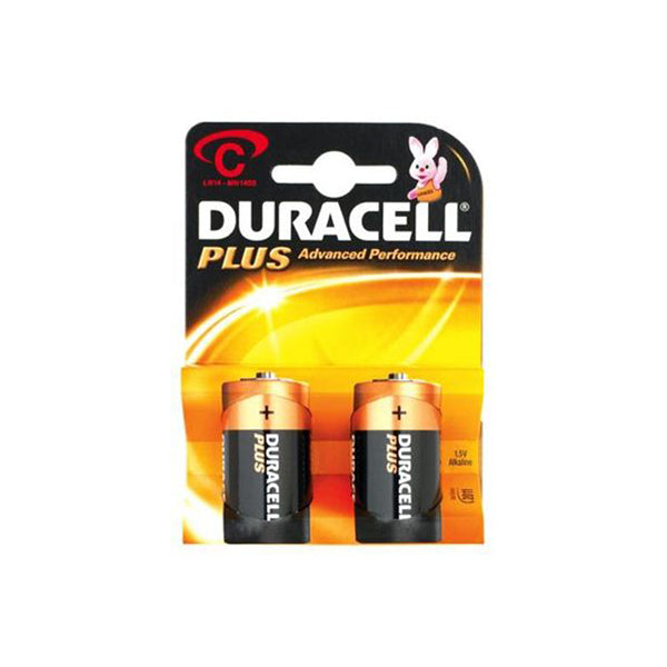 Duracell Plus Alkaline Battery Size C (LR14) 1.5V Qty 10 x2