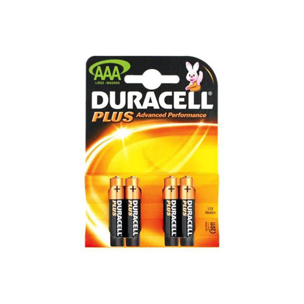 Duracell Plus Alkaline Battery Size AAA (LR03) 1.5V Qty 10 x4