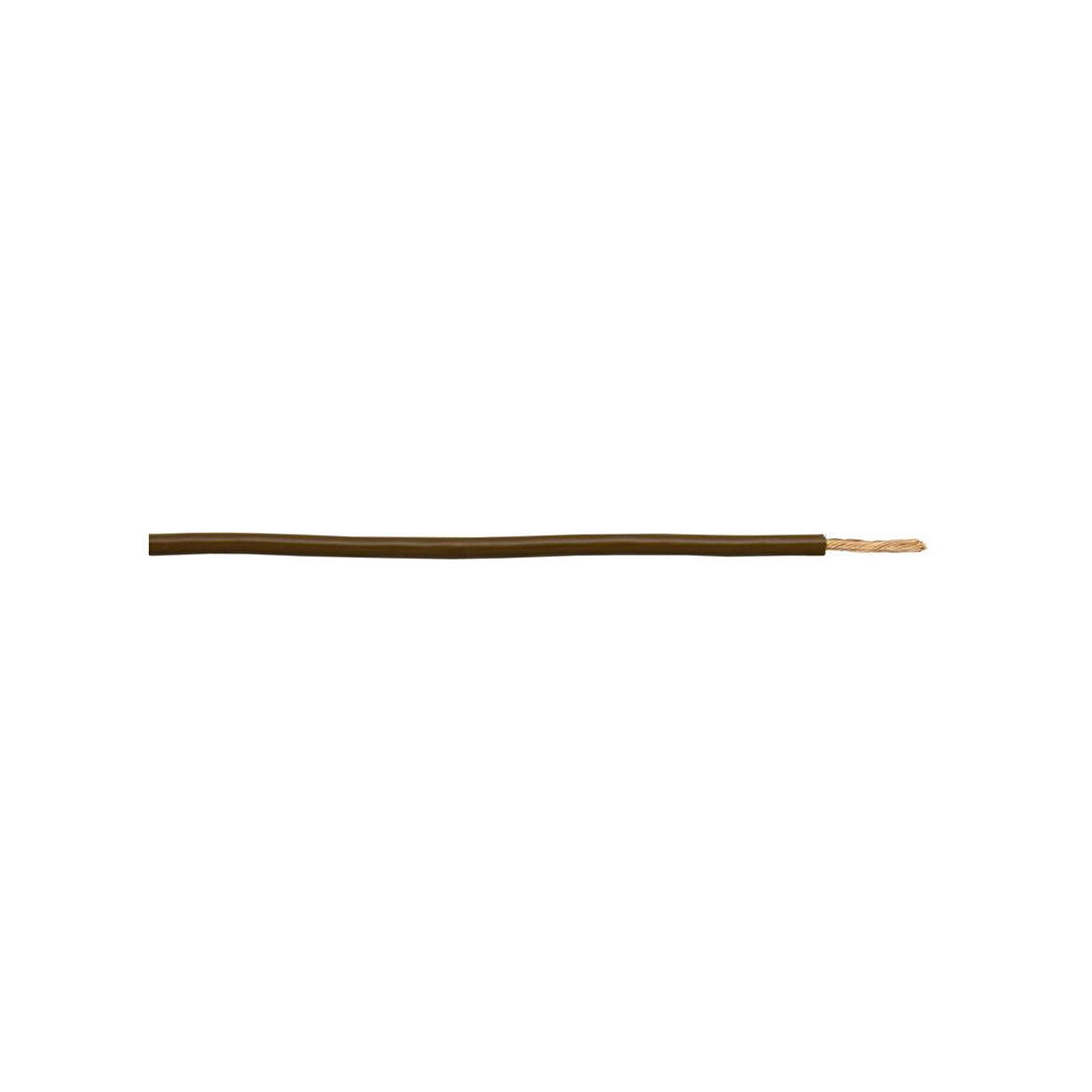 Thick Wall Single Cable - 2mm, Brown, 28/0.30 Strand, 50m Roll, 17.5A, For Commercial Applications Length 50 m