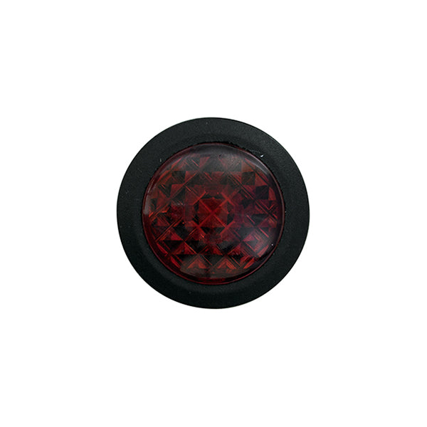 LED Warning Lights Red Fits Ø20mm Hole 6.3mm Blade Terminals Pack of 10