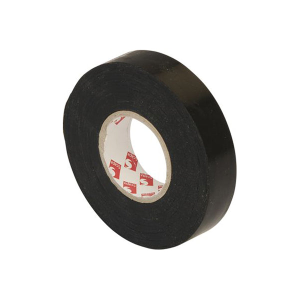 Loom Tape 19mm x 33m - Black PVC, Non?Adhesive Pack of 2