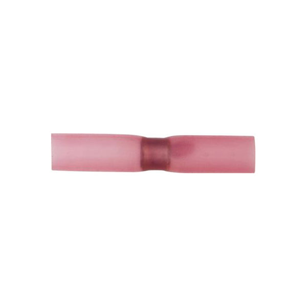 Heat Shrink Butt Connectors Solder Red Stripe for 0.5–1.0mm² Cable (3:1 Shrink Ratio) Pack of 10