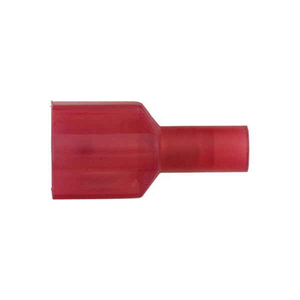 Red Male Disconnect Terminals 6.3mm for 0.5–1.5mm² Cable Pack of 100