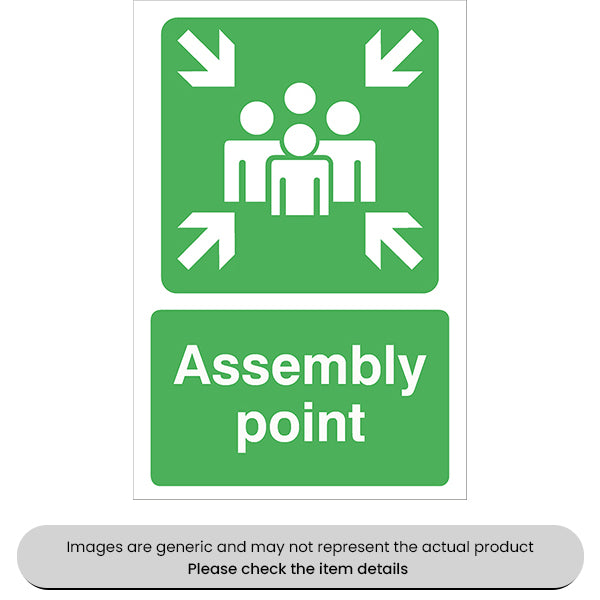Assembly Point Foamex 240X360MM Pack Qty 1
